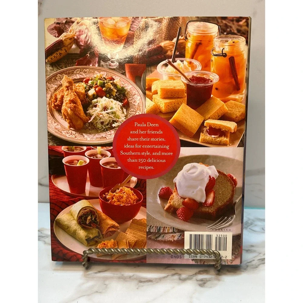Paula Deen & Friends Living It Up Southern Style Hardcover Cookbook 2005 1st Ed